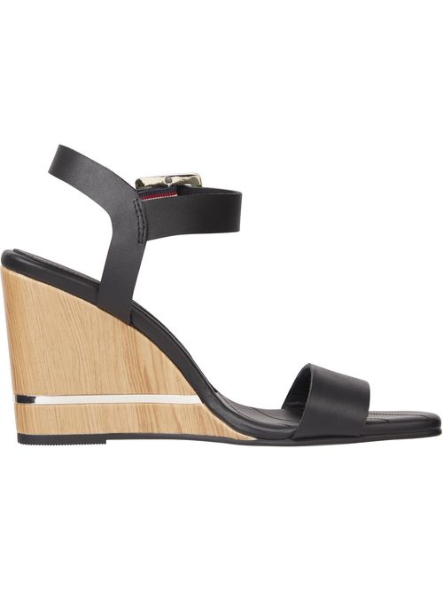 Sandalias de cuña con monograma