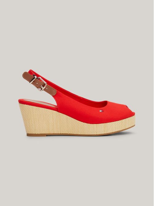 Sandalias Iconic de cuña y talón descubierto