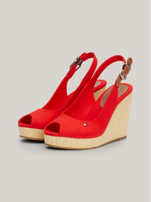 Sandalias Iconic con talón descubierto y cuña