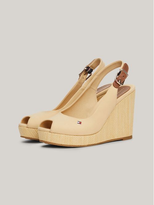 Sandalias Iconic con talón descubierto y cuña
