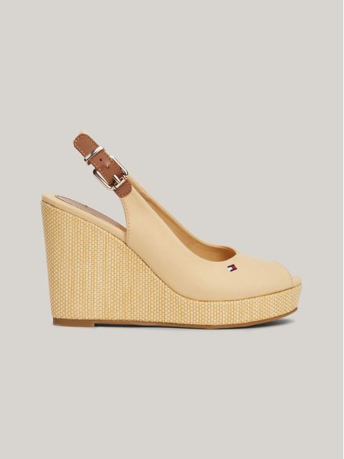 Sandalias Iconic con talón descubierto y cuña