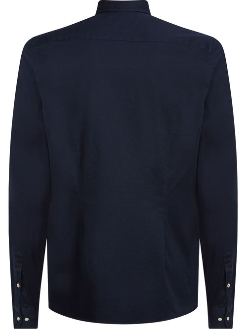 Camisa TH Flex de tejido dobby y corte slim