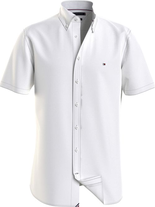 Camisa manga corta liviana oxford corte regular